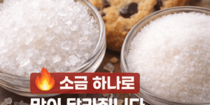 베이킹 소금 종류 비교, 굵은 소금과 고운 소금 입자 차이