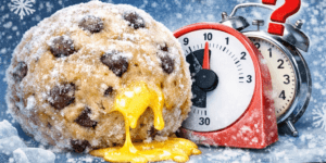 냉동 쿠키 반죽 해동 시간 8분 기준과 퍼짐 원인 설명 이미지
