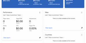애드센스 승인 후 광고가 바로 노출되지 않아 혼란스러웠던 초기 화면