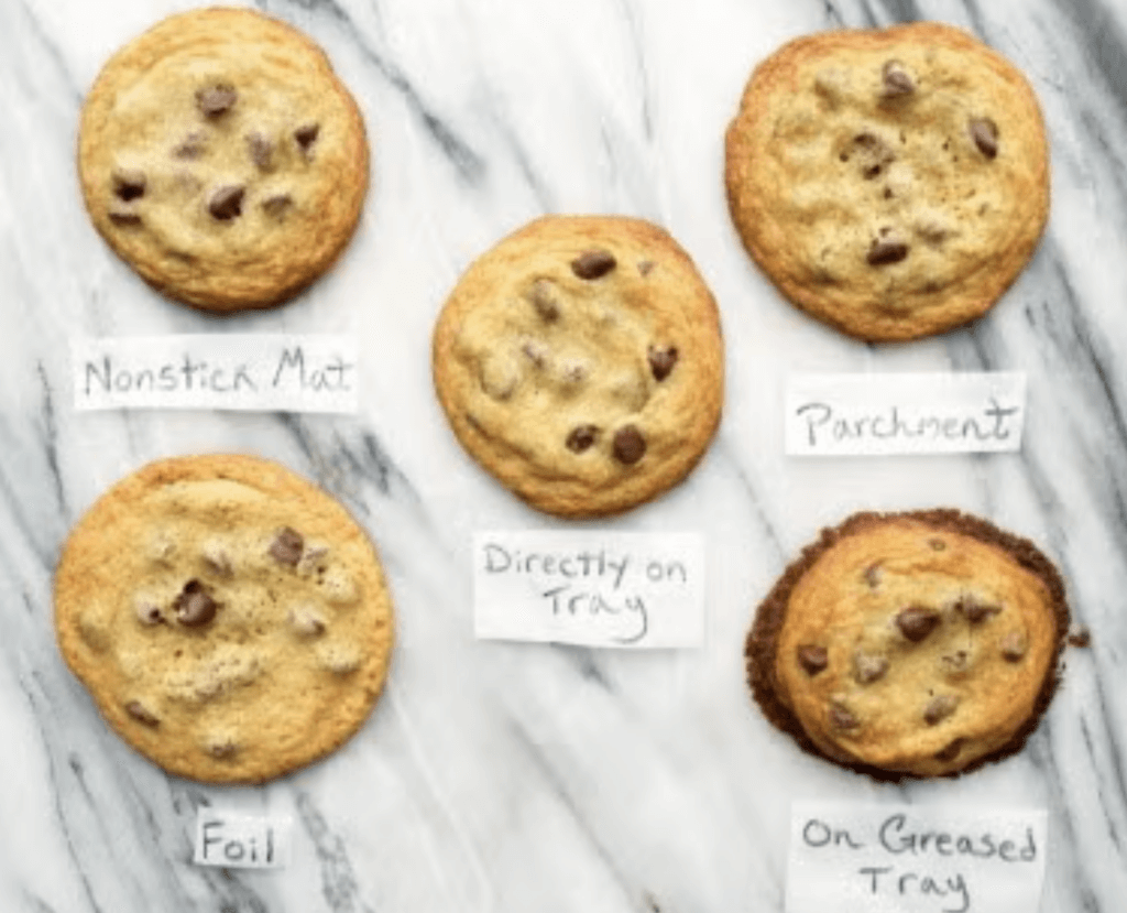 냉동 상태 차이에 따른 쿠키 퍼짐 비교