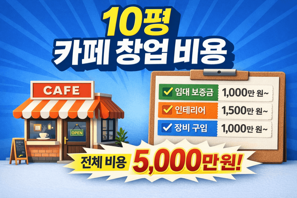 10평 카페 창업 비용 현실 정리 이미지