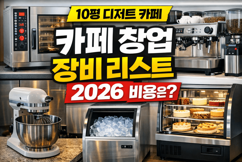 카페 창업 장비 리스트 2026