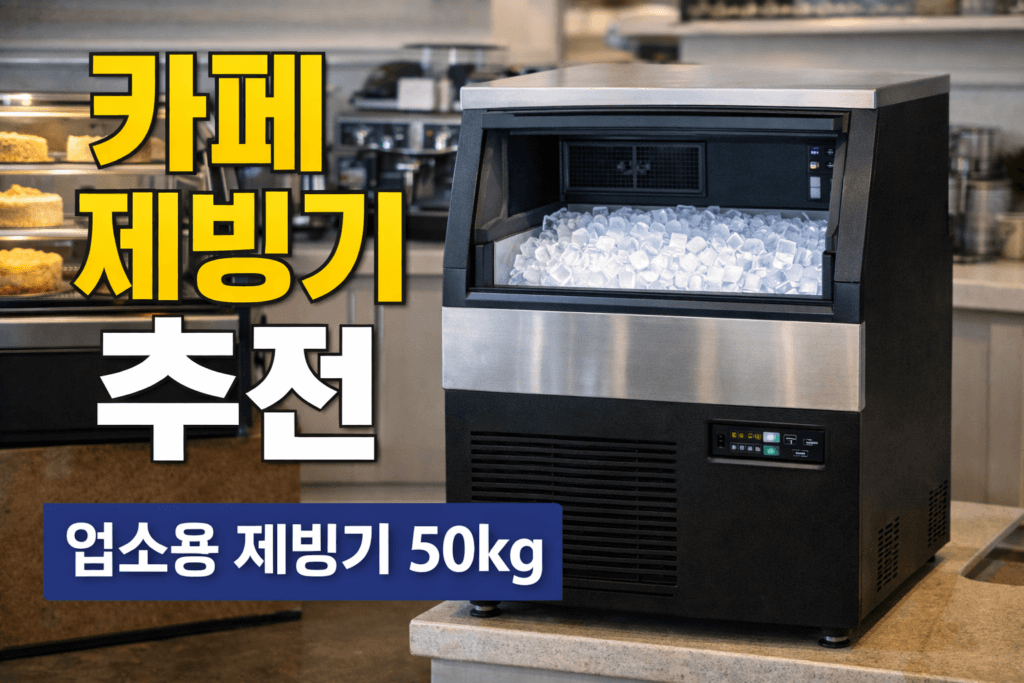 카페 창업 장비 업소용 제빙기 50kg 추천