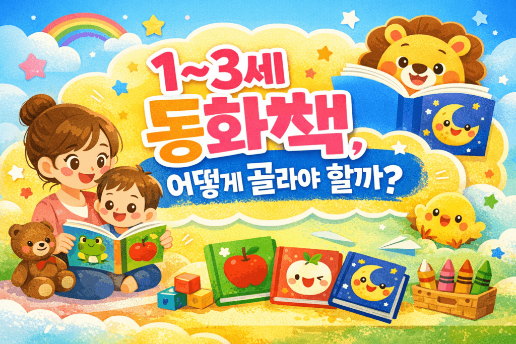 1~3세 동화책 추천 기준 가정보육 엄마 책 고르기 방법