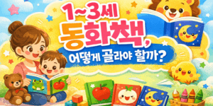 1~3세 동화책 추천 기준 가정보육 엄마 책 고르기 방법