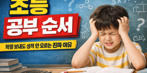 초등 공부 순서 경험 질문 공부 구조 설명 썸네일
